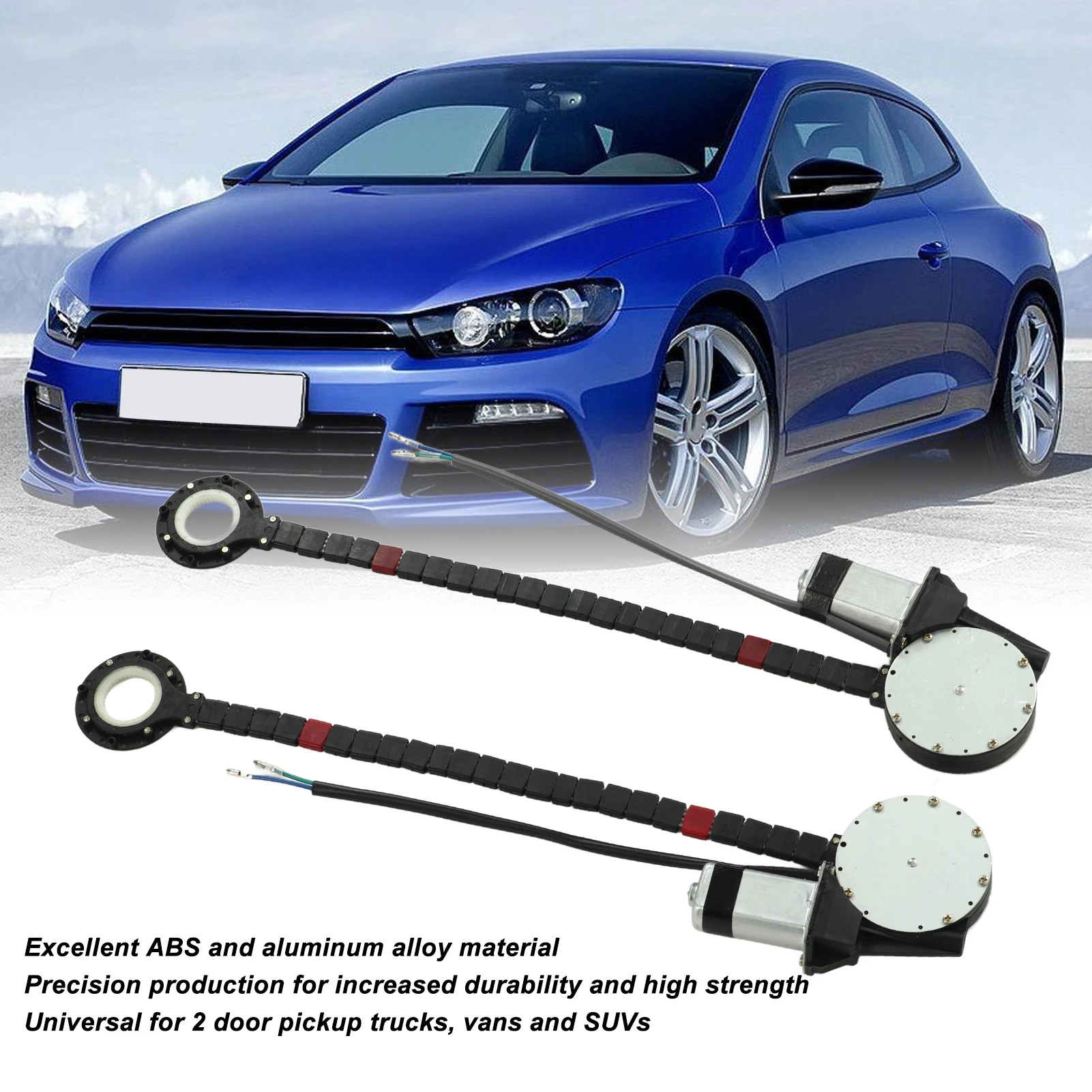 

Window Regulator Kit 12V Strong Power Power Window Conversion Kit Power Harness for 2 Door Pickup Trucks