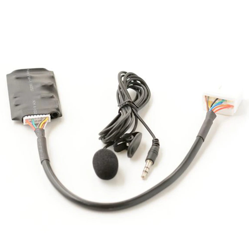 

For Honda Accord Odyssey Aux Cable Adaptor 12V Hands-free calling Radio Stereo W/ Microphone Multimedia Practical