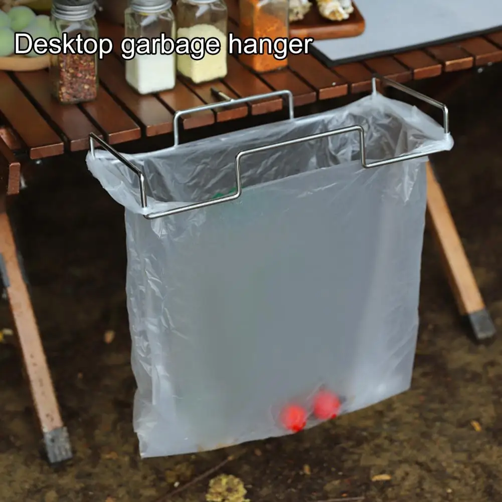 Trash Bag Holder Garbage Bag Holder with Strong Load-bearing Bracket for Easy Installation Corrosion Resistant Trash for Camping