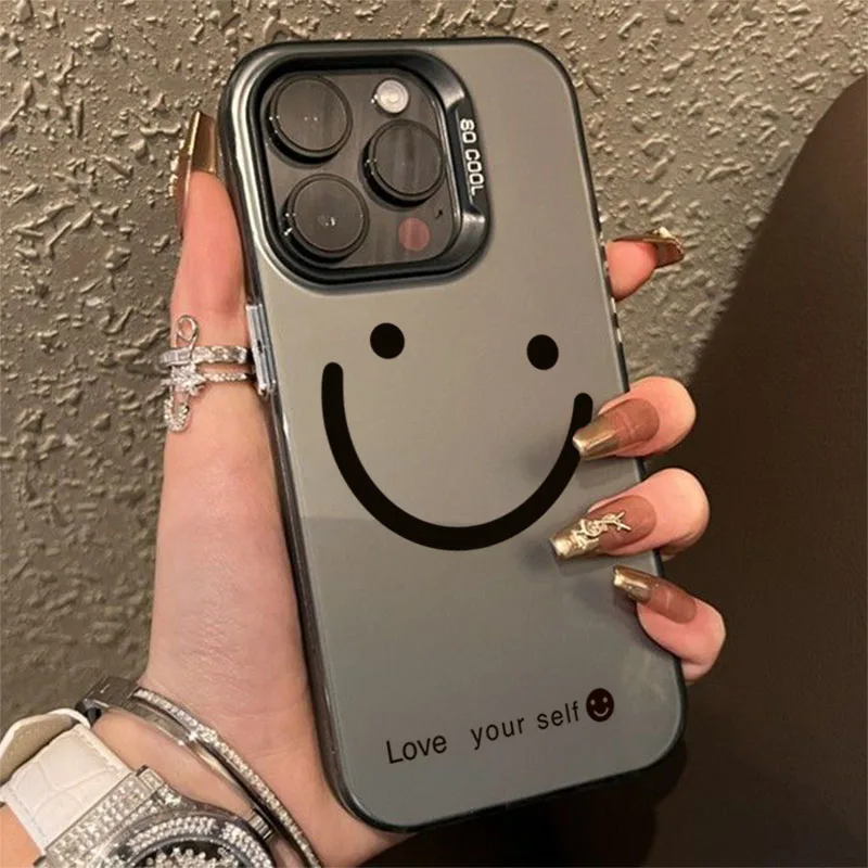 اللون الفضي ابتسامة الخدين جراب هاتف ل Xiaomi Poco X7 برو 5G حالات Poco X6 X5 X3 F5 F6 F7 M6 Pro للصدمات الوفير الغطاء الخلفي