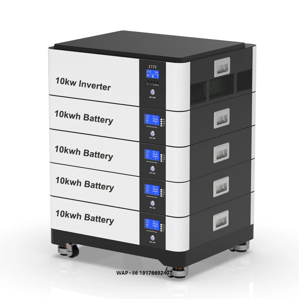 Hybrid PV Energy Storage System 10KWH to 50KWH Lithium Ion LiFePO4 Battery with Solar Inverter 10KW 12KW All in One Home Battery