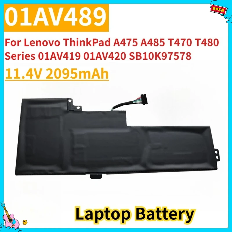

New Replacement Laptop Battery 01AV489 for Lenovo ThinkPad A475 A485 T470 T480 Series 01AV420 01AV421 SB10K97578 SB10K97577