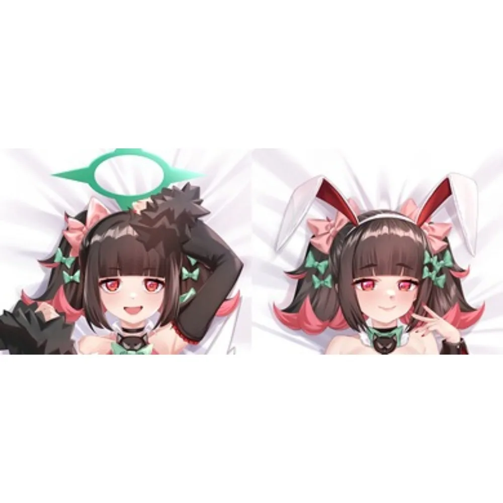 Anime Dakimakura Pillow Case Nangong Yu Red Eyes Green Halo Girl Hug Body Pillow Cover Soft Skin-friendly Fabri
