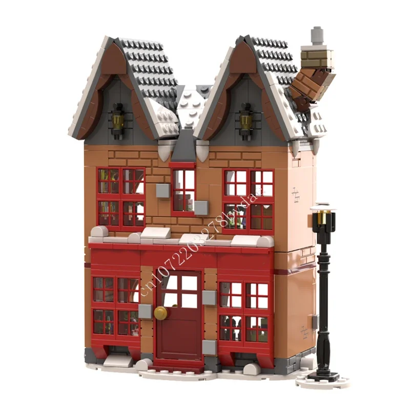 507PCS Hogsmeade Village Zonko's Joke Shop Modular MOC Creative street view Model Building Blocks DIY Education Model Toys Gifts