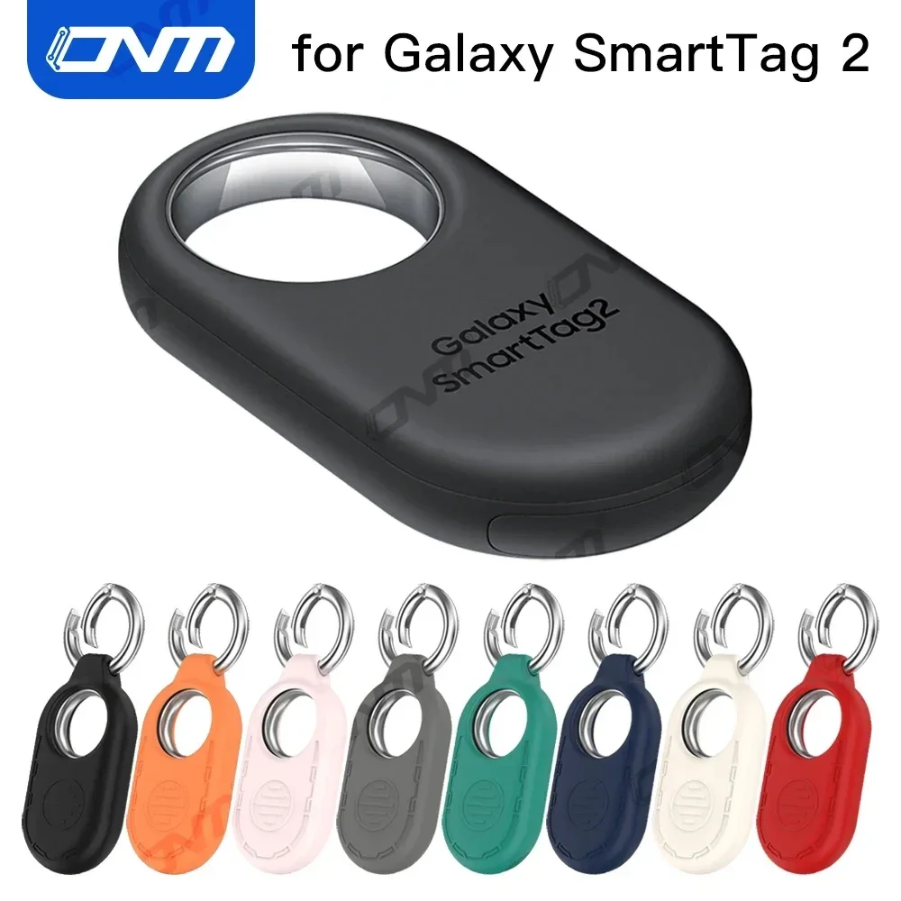 Protective Case for Samsung Galaxy SmartTag 2 Silicone with Keychain Anti-lost for Samsung Galaxy SmartTag2 Protective Case