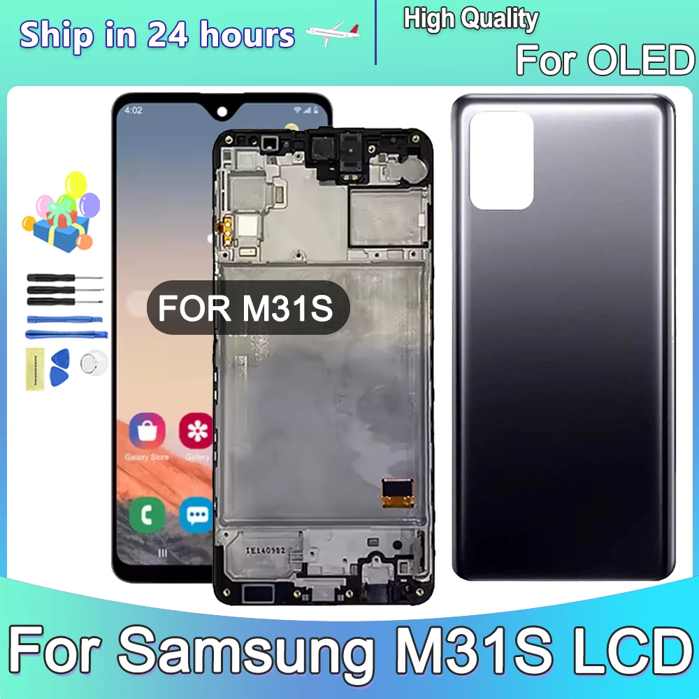 

OLED For Samsung M31S M317 Lcd Display Touch Screen+ frame Digitizer Assembly For Samsung M317F With Frame