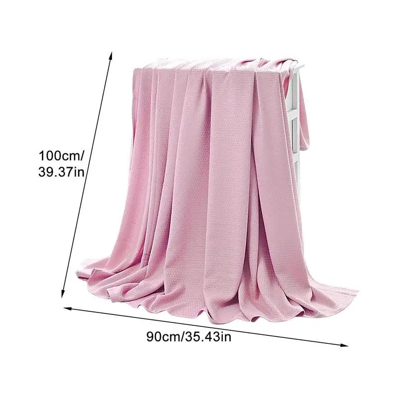 Summer Cooling Blanket Lightweight Fiber Afternoon Blanket Washable Thin Summer Quilt Breathable for Bed Car Couch Sofa Travel