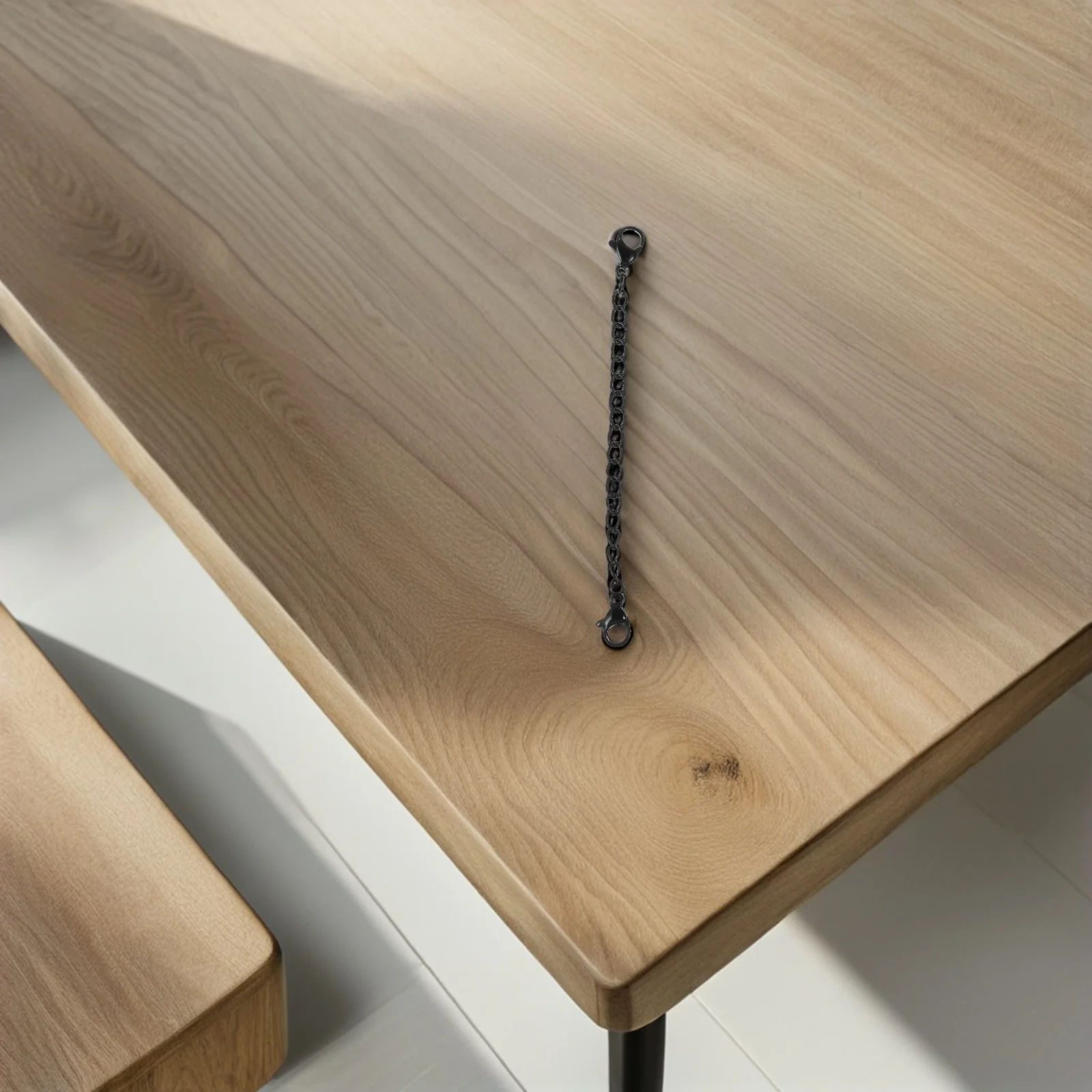 

6Pcs Extender Chain Stainless Steel Lobster Buckle Necklace Bracelet Extension Chain Jewelry Making Findings Black