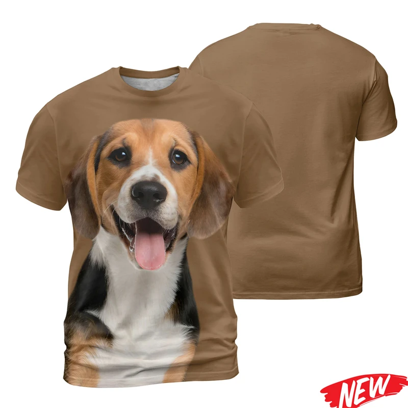 

Fashion 3D Printing Dog Tshirt For Men Pets Animal Graphic Short Sleeve Tees Summer Casual Tops Street Outdoor Loose T Shirts
