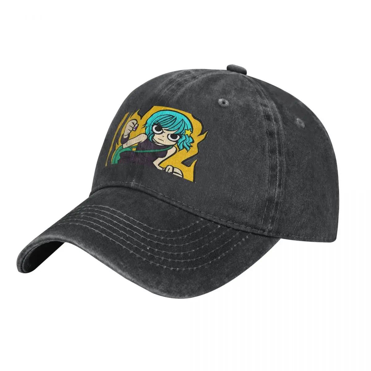 Scott Pilgrim Multicolor Hat Peaked Women's Cap GO RAMONA Personalized Visor Protection Hats