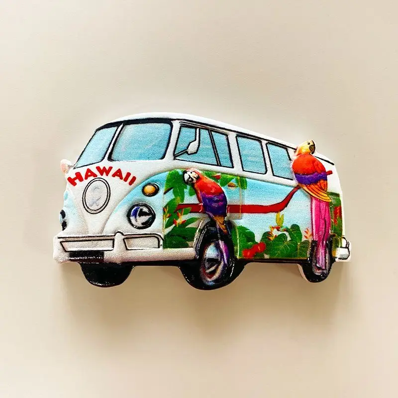 

American Hawaii Travel Souvenirs Refrigerator Magnets Creative Home Decorations Three-dimensional Magnetic Stickers Souvenirs