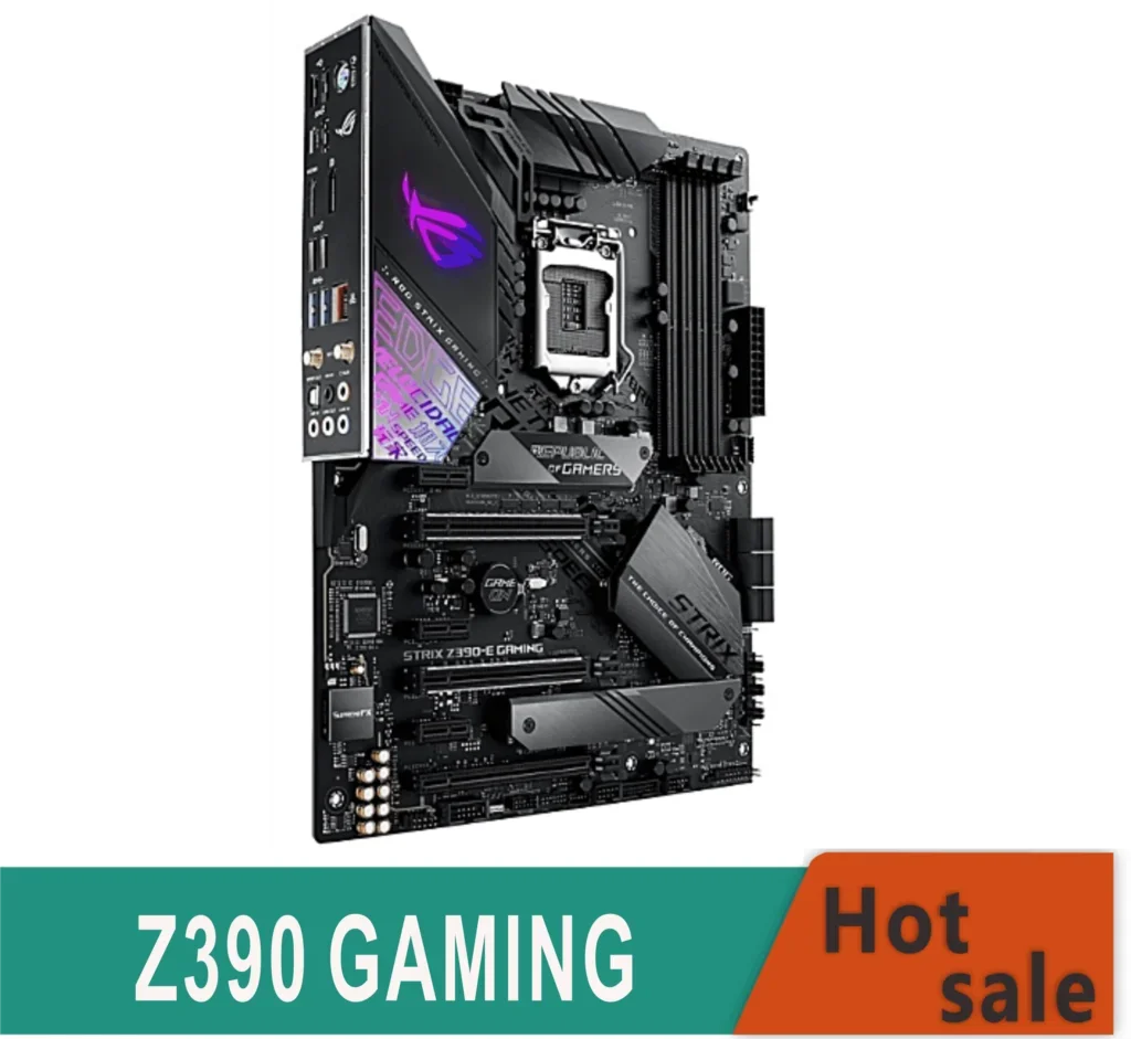 1151 Z390 ROG STRIX Z390-E GAMING DDR4 64GB M.2 PCI-E 3.0 SATA3 USB3.1 For 9th/8th Gen Core i9/i7/i5/i3