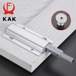 KAK Aluminum Alloy Push to Open Cabinet Catches Door Stops Magnetic Touch Stop Kitchen Invisible Cabinet Pulls Cabinet Hardware