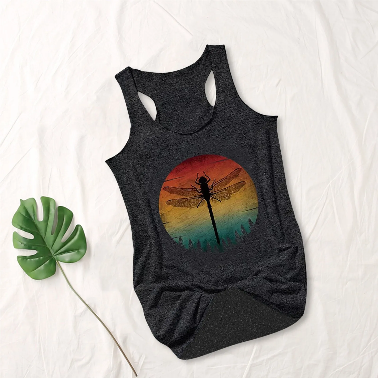 Stylish Summer Hawaiian Tank Tops For Men Vintage Rainbow Print Sleeveless Loose Fit Vest Aloha Casual Comfort Beachwear Hombre