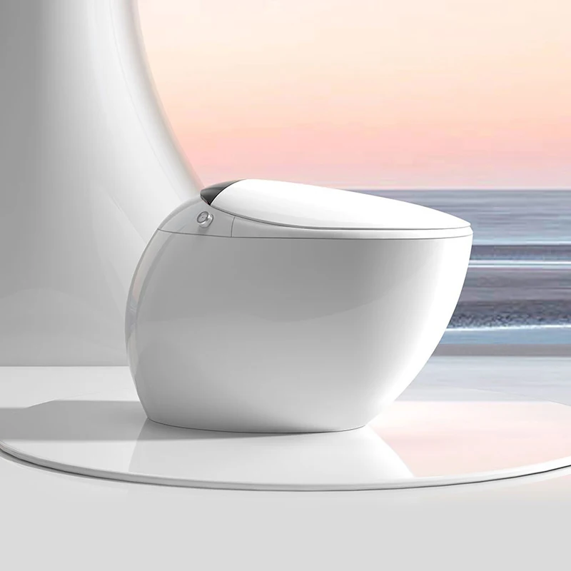 

-Shaped Smart Toilet Automatic Induction Flip Flushing Foam Shield Integrated Water Tank S-Trap Drainage Pattern