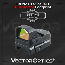 Optique vectorielle Frenzy-Lunette de visée à point rouge, étanche IP67, arrêt automatique pour odorGlock 17 19, 9mm, 12GA, 1x17x24, 5MOA vert, 3MOA