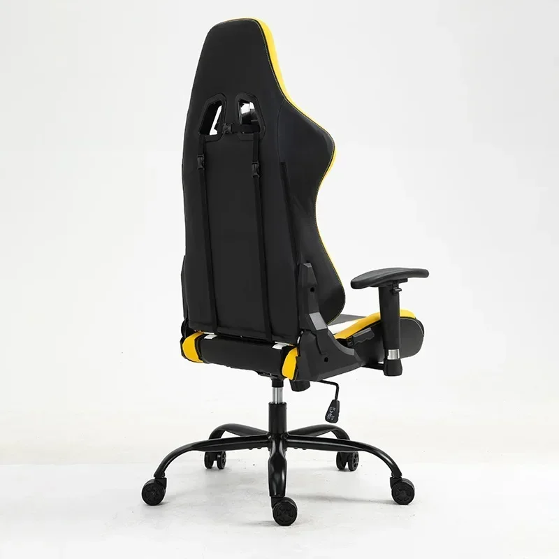 Ergonomists use e-sports chairs with pillows to lift computer chair staff to work.