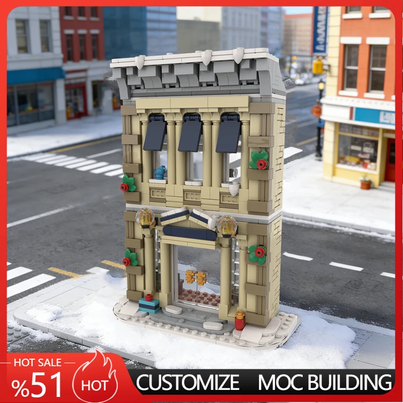

636 PCS Construction Police Department MOC Customize Modular Building Block Simple Brick Model Kids DIY Boy Assembly Toy Gift