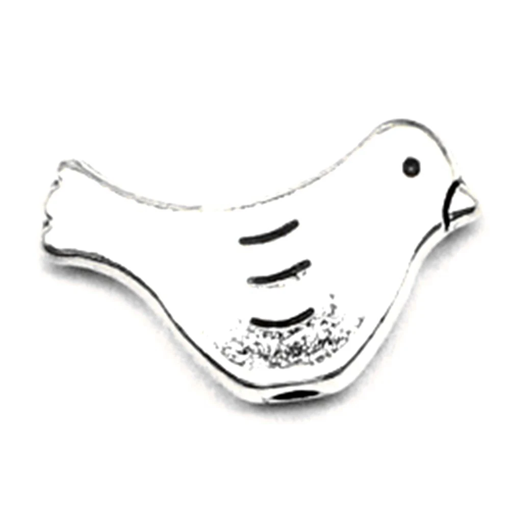 100pcs Wholesale Jewelry Lots Bird Charms Pendant Supplies For Jewelry Materials 10x15mm