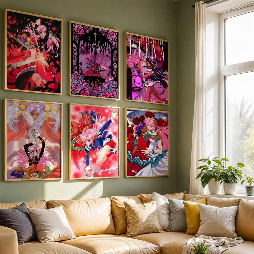 Anime Revolutionary Girl Utena Poster HD Quality Wall Art Retro Posters For Home Room Wall Decor Kawaii Room Decor