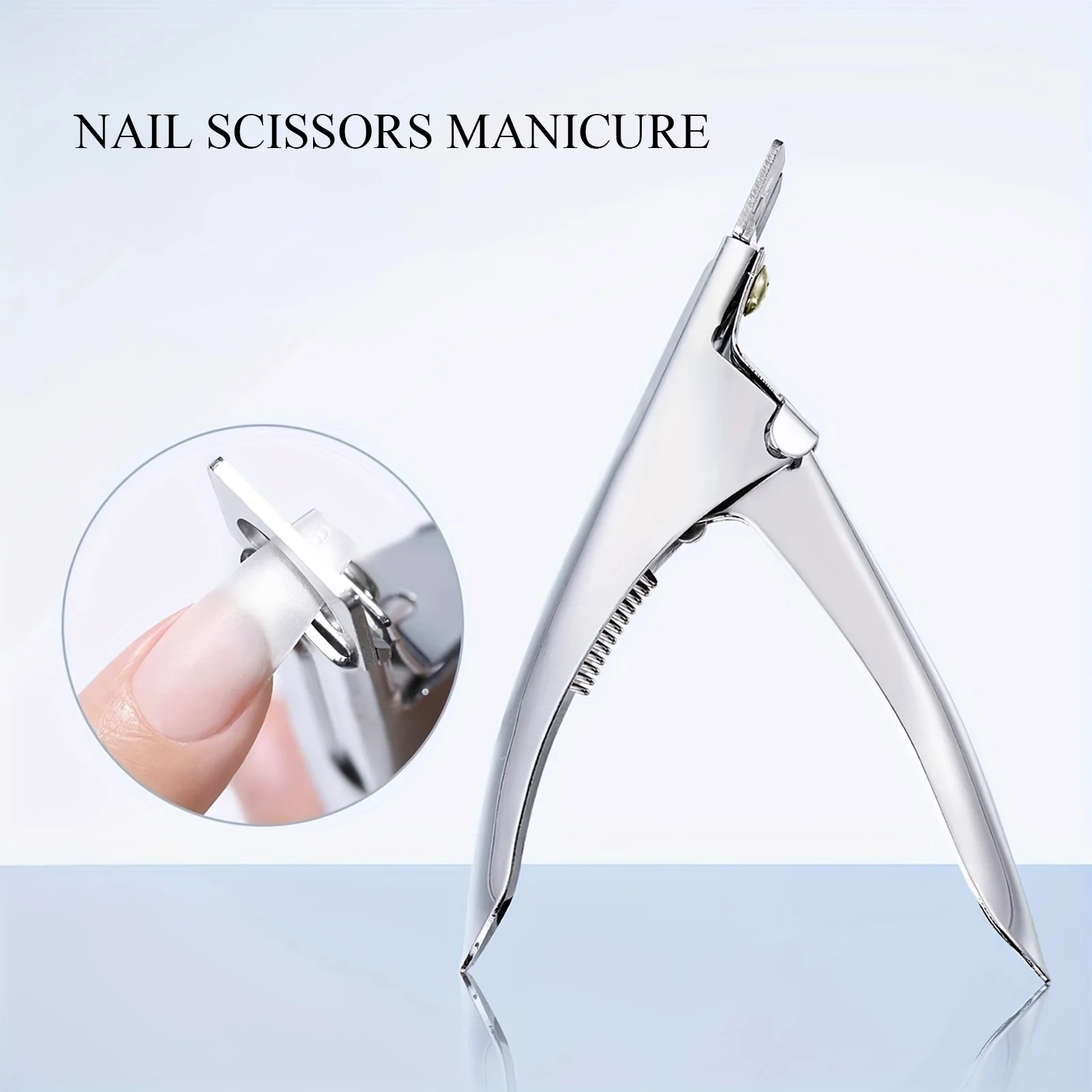 Acrylic UV Gel False  Clipper Sharping Steel Non-slip Nail Clipper Tools for False Nail Art Manicure Project