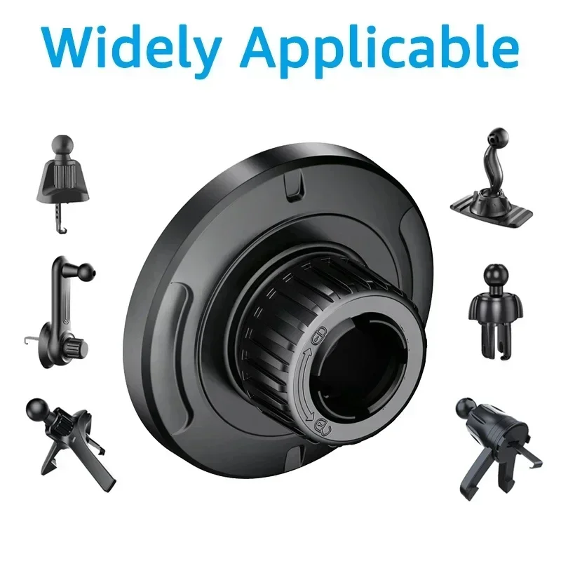 

Universal 17mm Ball Head Base Magnet Brackets For MagSafe Car Mount Accessories Mini Magnetic Car Phone Holder Parts for iPhone