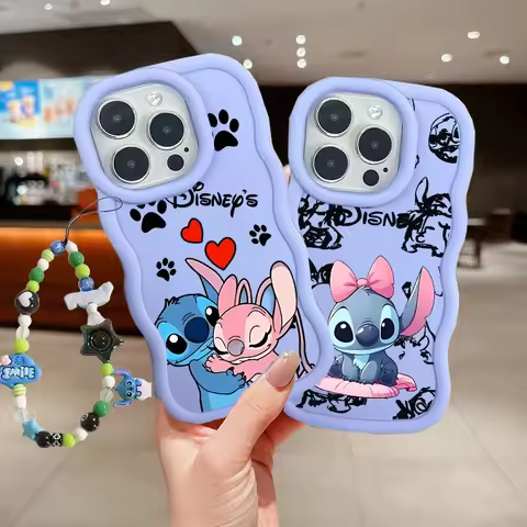 Cute Stitch Cartoon Phone Case For Samsung Galaxy S25 S24 Ultra A55 A54 A15 A16 A25 A06 A05S A05 A32 A52 A33 A73 A51 A22 A13 A50
