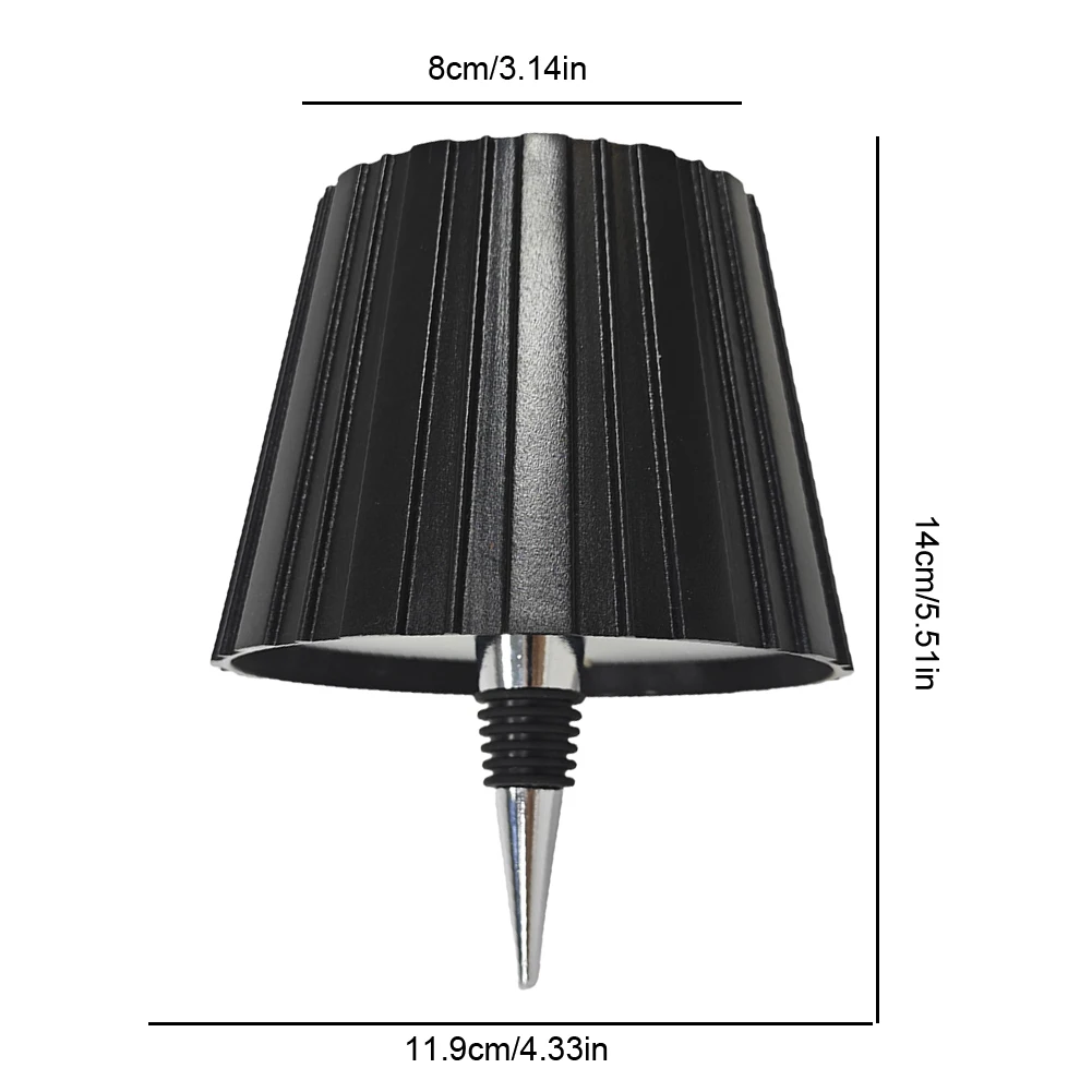 금속 조도 조절 가능 병 램프, 충전식 터치 컨트롤, 무선 터치 테이블 램프, LED 와인 병 램프, 패밀리 레스토랑 및 바