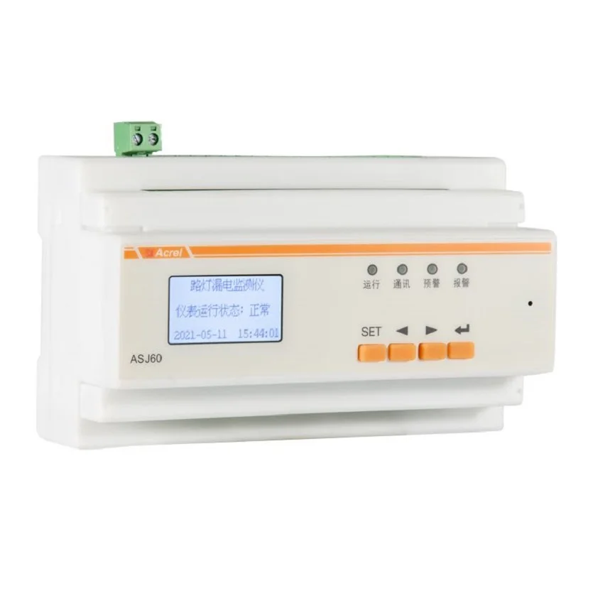 ASJ60-LD16A/C  Residual Current Monitor 16 channels RS485 interface with Modbus-RTU protocol