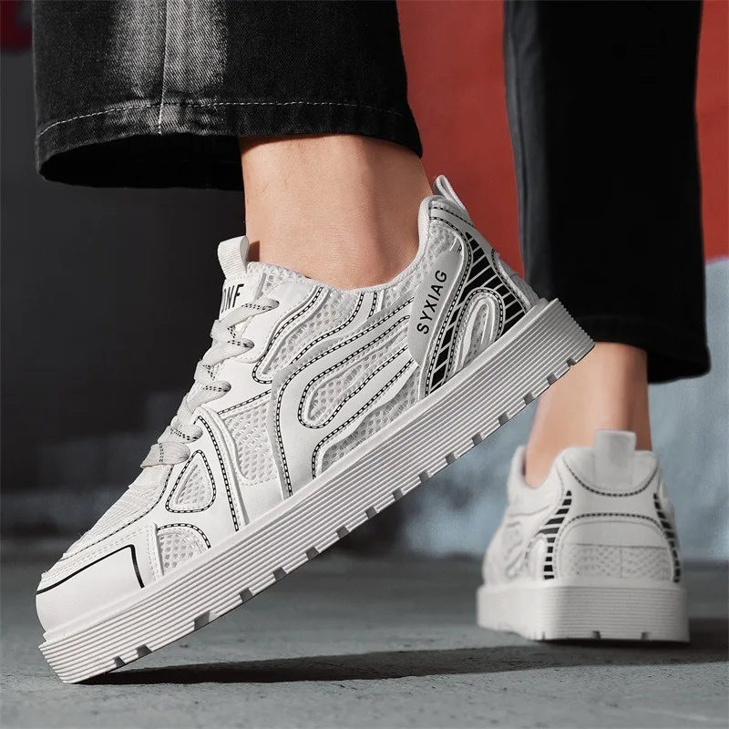 

Men's Fashion Trend Casual Versatile Low Top Thick Soled Shoes 2025 Autumn New Comfortable Mesh Breathable Niche Chunky sneakers