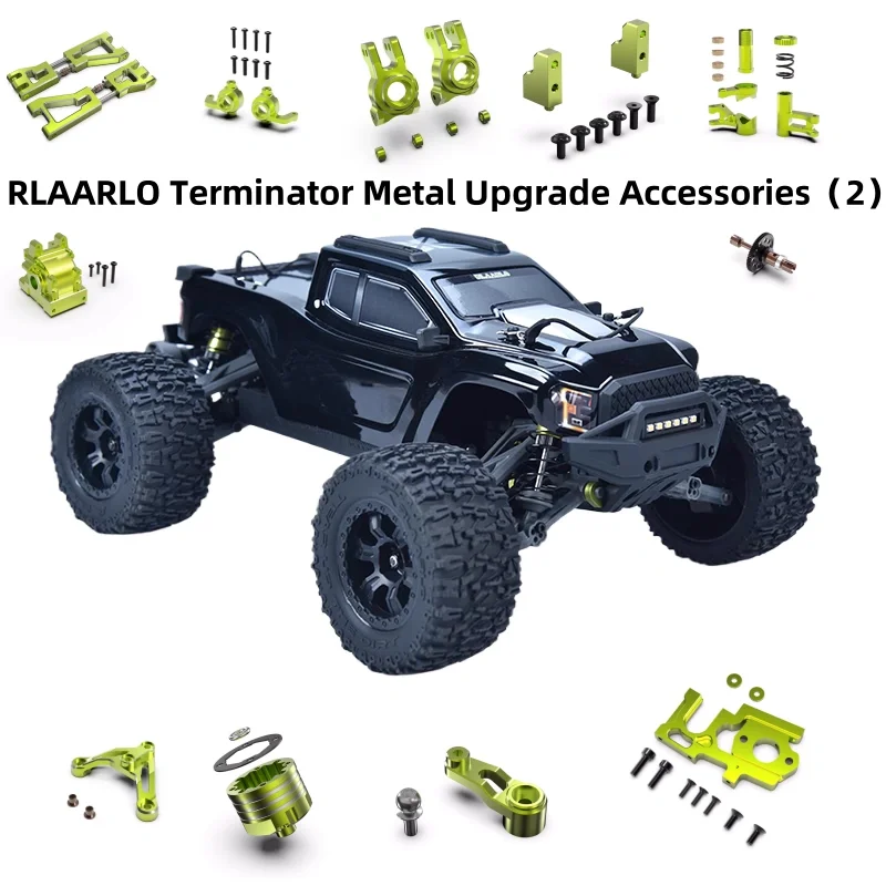 Rlaarlo All-Around Terminator Accessories Metal Upgrade Parts (2) Servo Motor Cup Motor Seat Suspension Plate, Etc