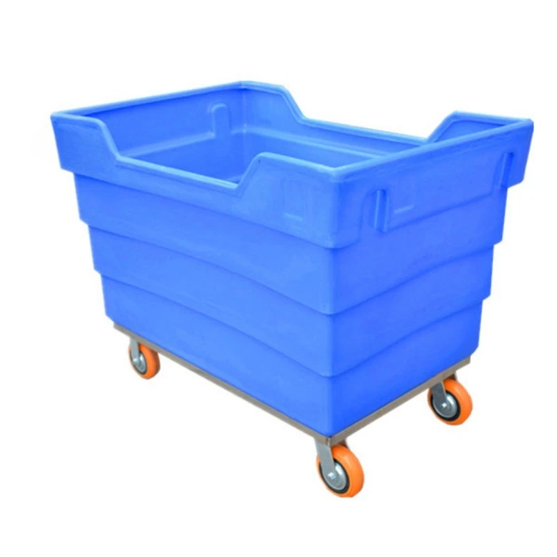 New Hotel High Quality Custom Design Printed Plastic Linen Cart 3-4 Color Selection