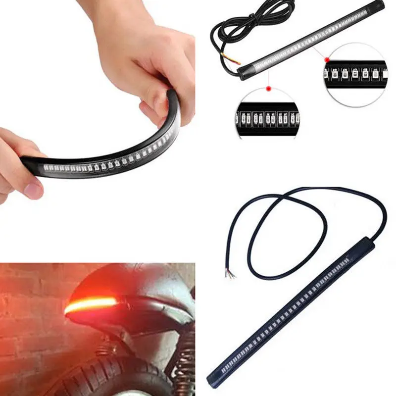 Durable 48 Smd Motorcycle Brake Lights Turn Lights Led Lights Waterproof Casing Motorcycle License Taillight