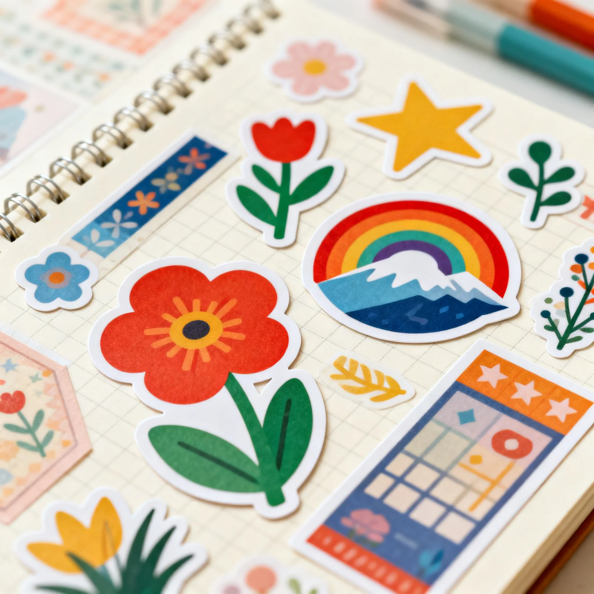 Custom Stickers Waterproof Your Own Logo Name Label PVC Vinyl Die Kiss Cut Kawaii Cute Laptop Aesthetics Sticker Self Adhesive - view 6