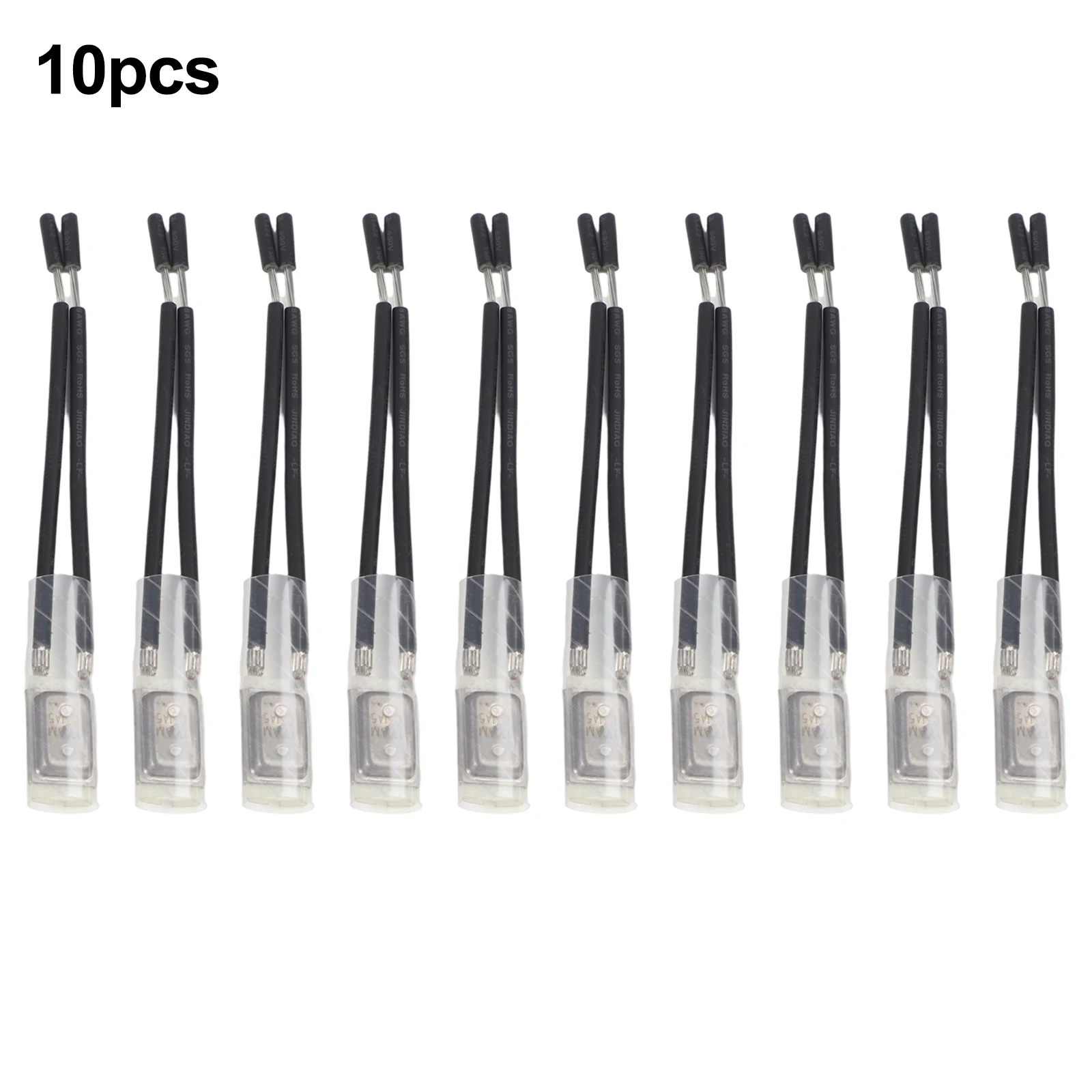 10pcs 17AM 60-150°C Motor Thermal Protectors, Normally Closed Temperature Controller Switches, Automatic Resets Thermostats
