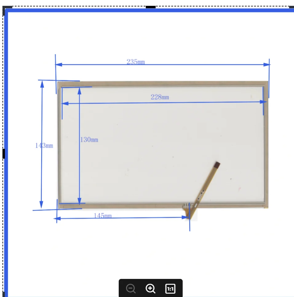 

ZhiYuSun 235*142mm 10.1inch 4lines resistance screen 235*142 this is compatible blass suitable 235*143 mm