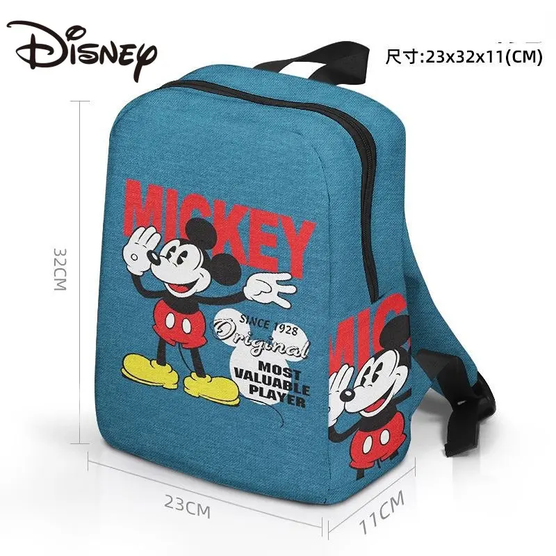 Tas punggung kanvas kecil, tas sekolah hadiah Hari anak-anak, ransel kanvas kecil, tas punggung klasik, Mickey Mouse, Minnie, seri olahraga