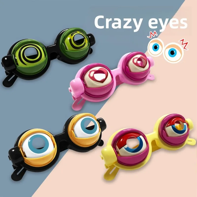 

Crazy Eyes Creative Mischief Toy Glasses Fun Plastic Crazy Eyes Perfect for Parties and Christmas/Birthday Gifts