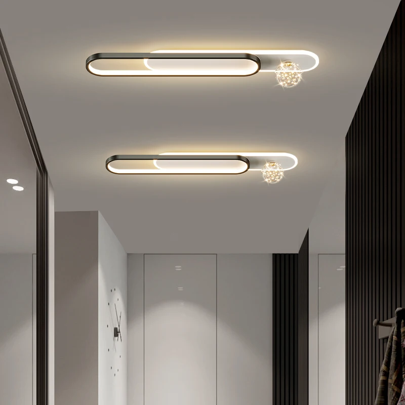 Plafonniers d'allée à LED modernes, lampe à distance minimaliste pour foyer, couloir, salon, chambre à coucher, luminaire domestique, éclairage intérieur