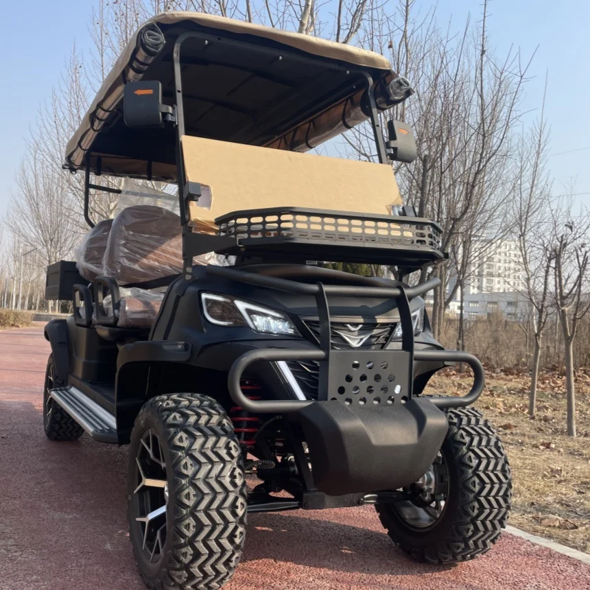 

High Performance Golf Cart 48V 60V 72V Lithium Battery Electric Golf Cart Multi-Color Light Flashing