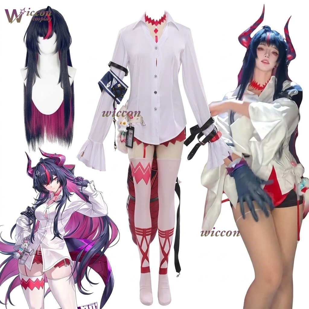 ネバーネス・トゥ・エバネス-nte-シンク-コスプレ衣装-白シャツ-アニメ風-アビリティ・ユーザー・ゼロ・ガール-ナナリエ-ハロウィン-コスプレ衣装