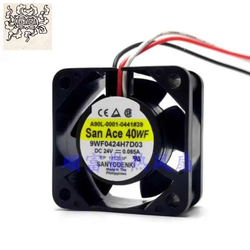 

Ltsf For SANYO DENKI 9WF0424H7D03 DC 24V 0.085A 40x40x20mm 3-Wire Server Cooling Fan