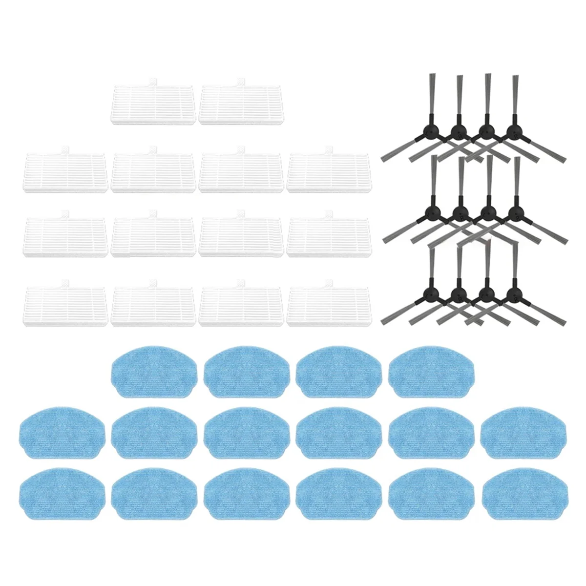 For VCR04W Robot Vacuum Replacement Parts Side Brush Mops HEPA Filter Spare Parts Accessories