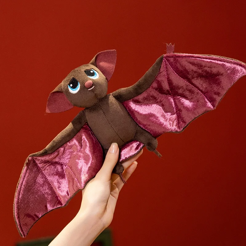 Hot Sale Cartoon Bat Plush Toys Exquisite Cute Big Eyes Flying Bat Toys Funny Children Performance Game Props Cool Desktop Decor