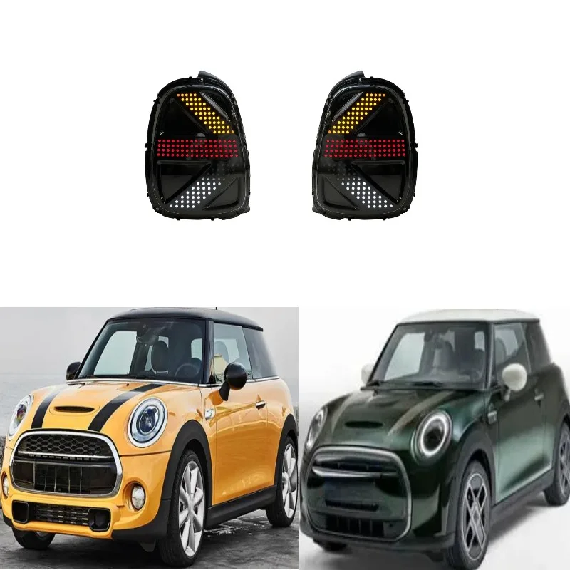 

For Mini Cooper F56 F57 2014-2023 UK Style LED Tail Lights Assembly British Flag Sequential Turn Signal Rear Lamp Pair Upgrade