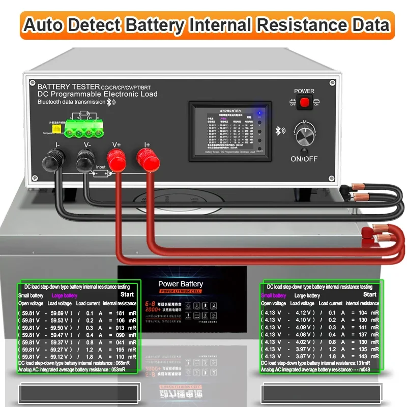 Tester batteria 200V 40A DLB-1200W scaricatore di carico elettronico multifunzione a corrente diretta supporto controllo Software Online per PC