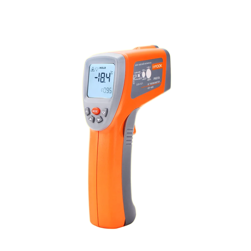 New Product i-pook PK61 industry infrared thermometer -32~880  Humidity Sensor industry digital