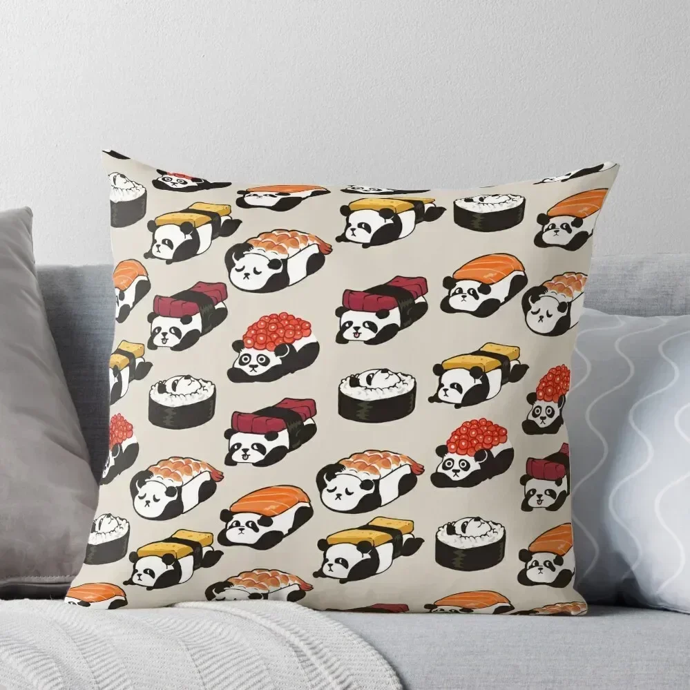 

Sushi Panda Throw Pillow Christmas Pillows Decorative Cushions Custom Cushion luxury decor pillow