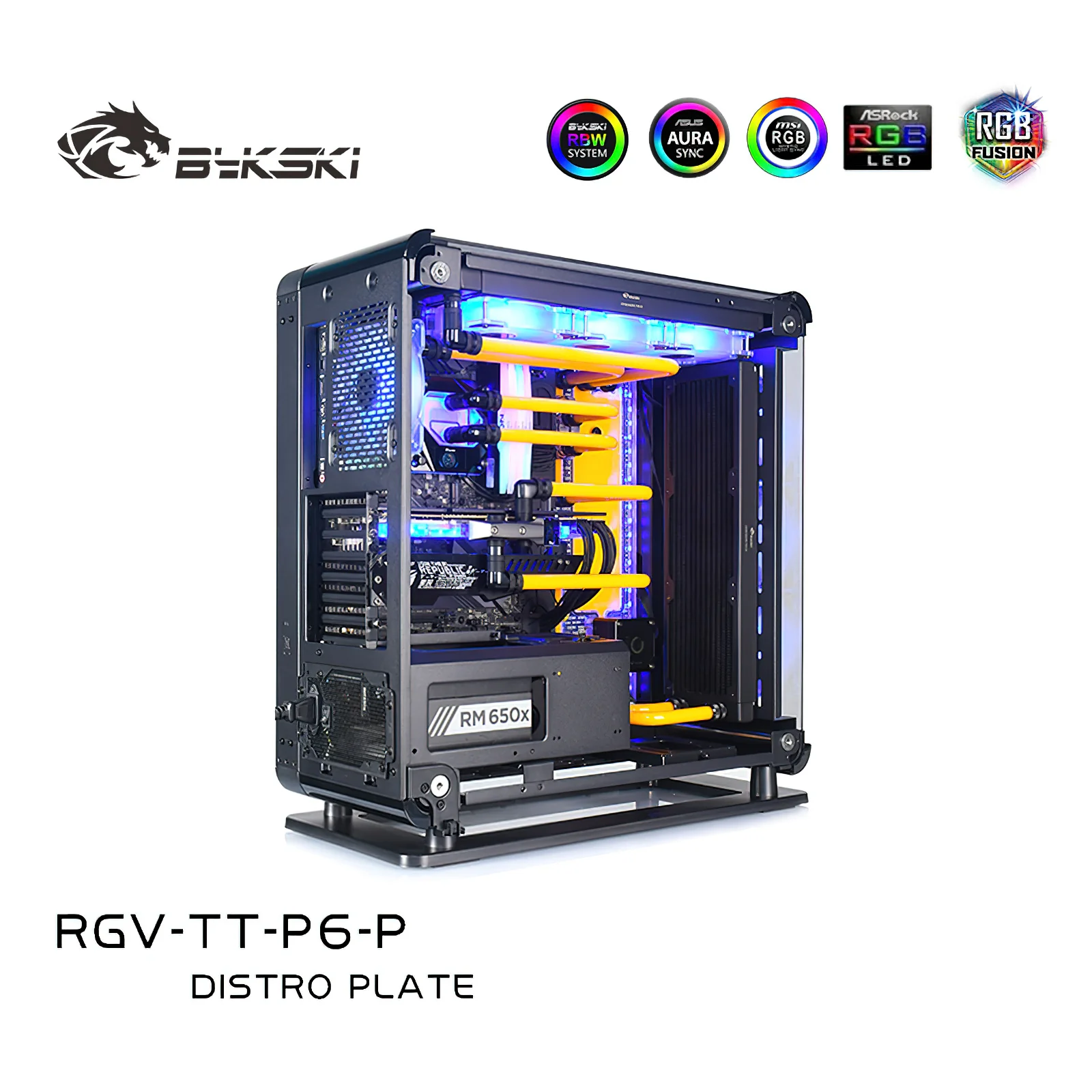 Bykski Distro Plate Water Cooling Kit for TT Core P6 TG Chassis Case CPU GPU RGB RGV-TT-P6-P