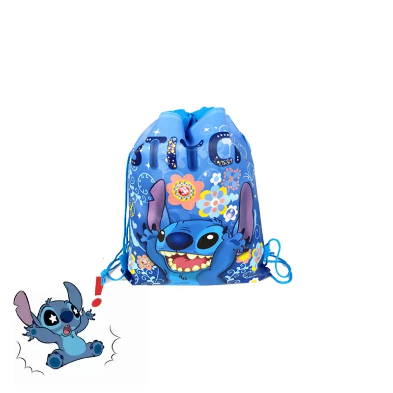 Disney Lilo & Stitch borsa con coulisse Stitch decorazione per feste regalo ricezione tasca zaino per bambini forniture per feste di compleanno Baby